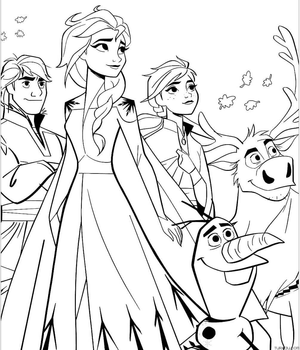 Cartoon Frozen 2 Coloring Pages Turkau Cartoon Frozen 2 Coloring Pages Turkau