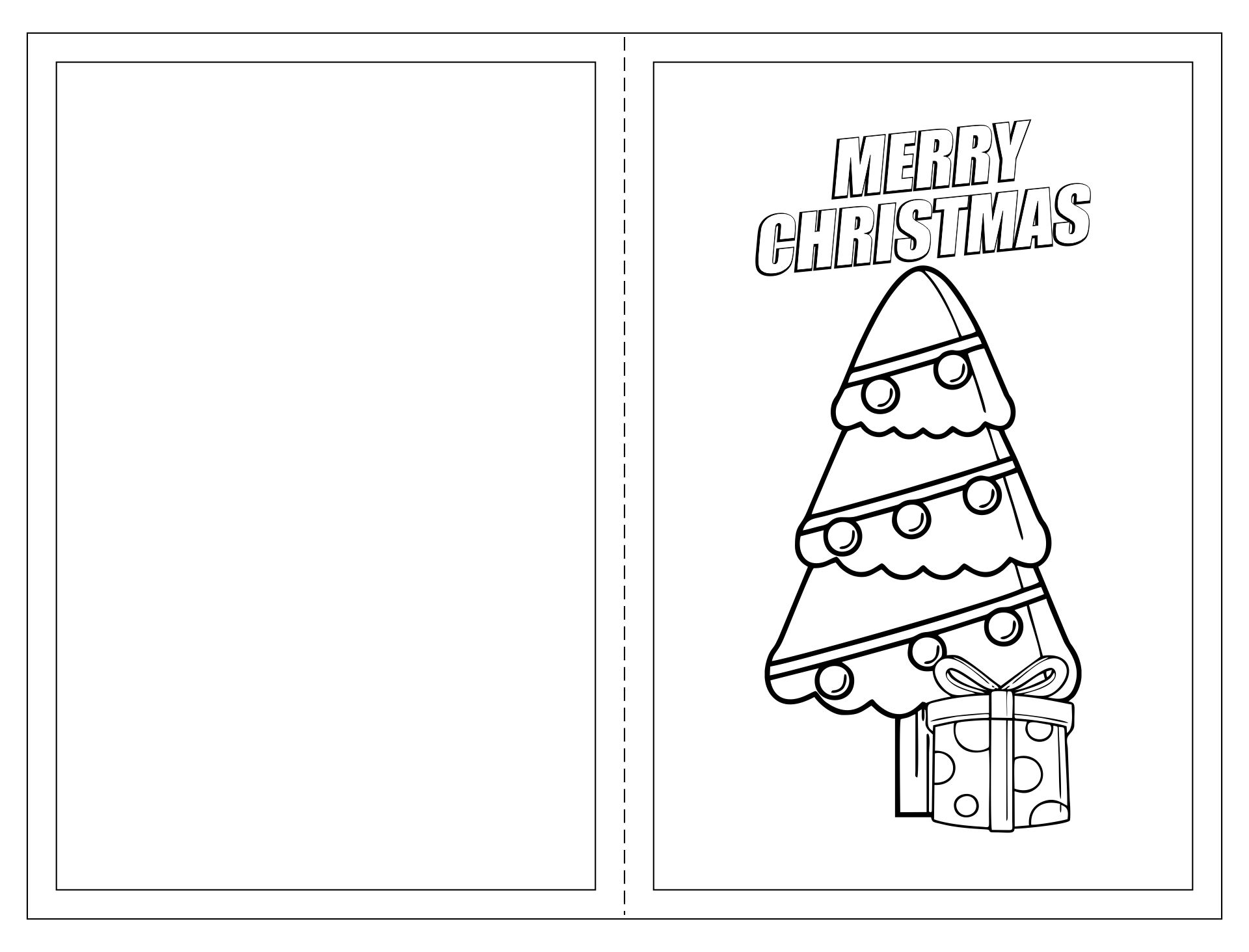 Christmas Cards You Can Color 10 Free PDF Printables Printablee Christmas Cards You Can Color 10 Free PDF Printables Printablee