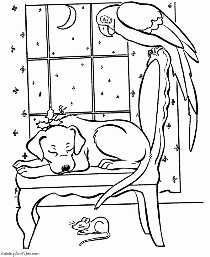 Christmas Coloring Pages Christmas Eve 