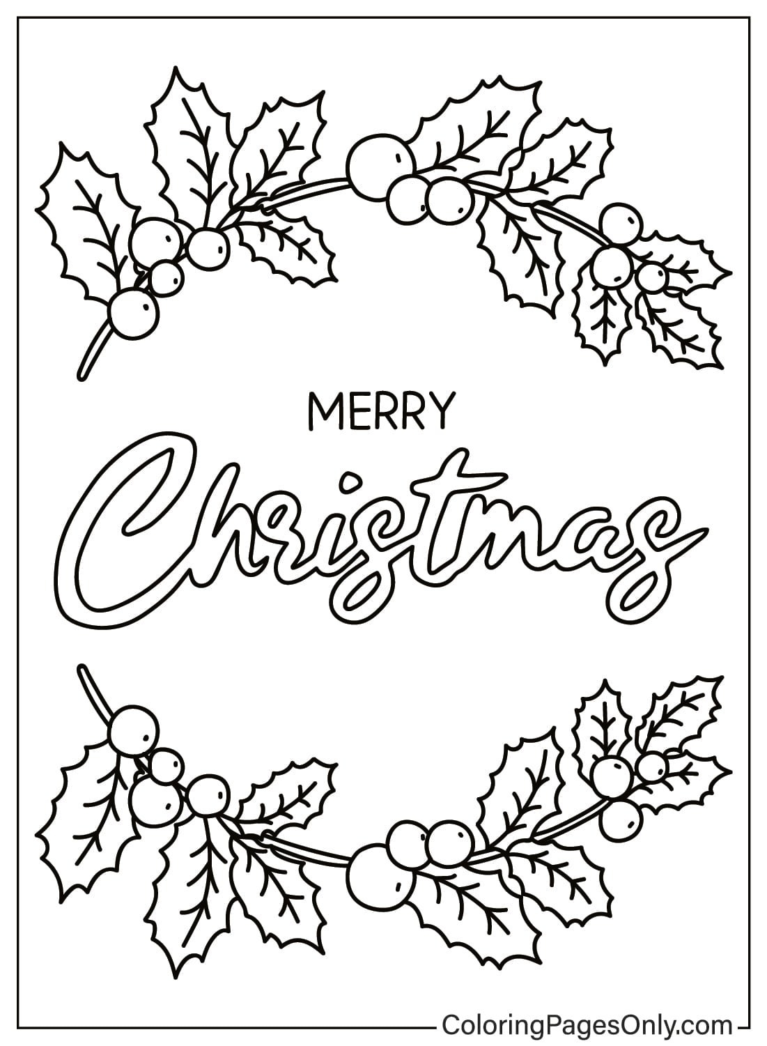 Christmas Holly Coloring Sheet Free Printable Coloring Pages Christmas Holly Coloring Sheet Free Printable Coloring Pages