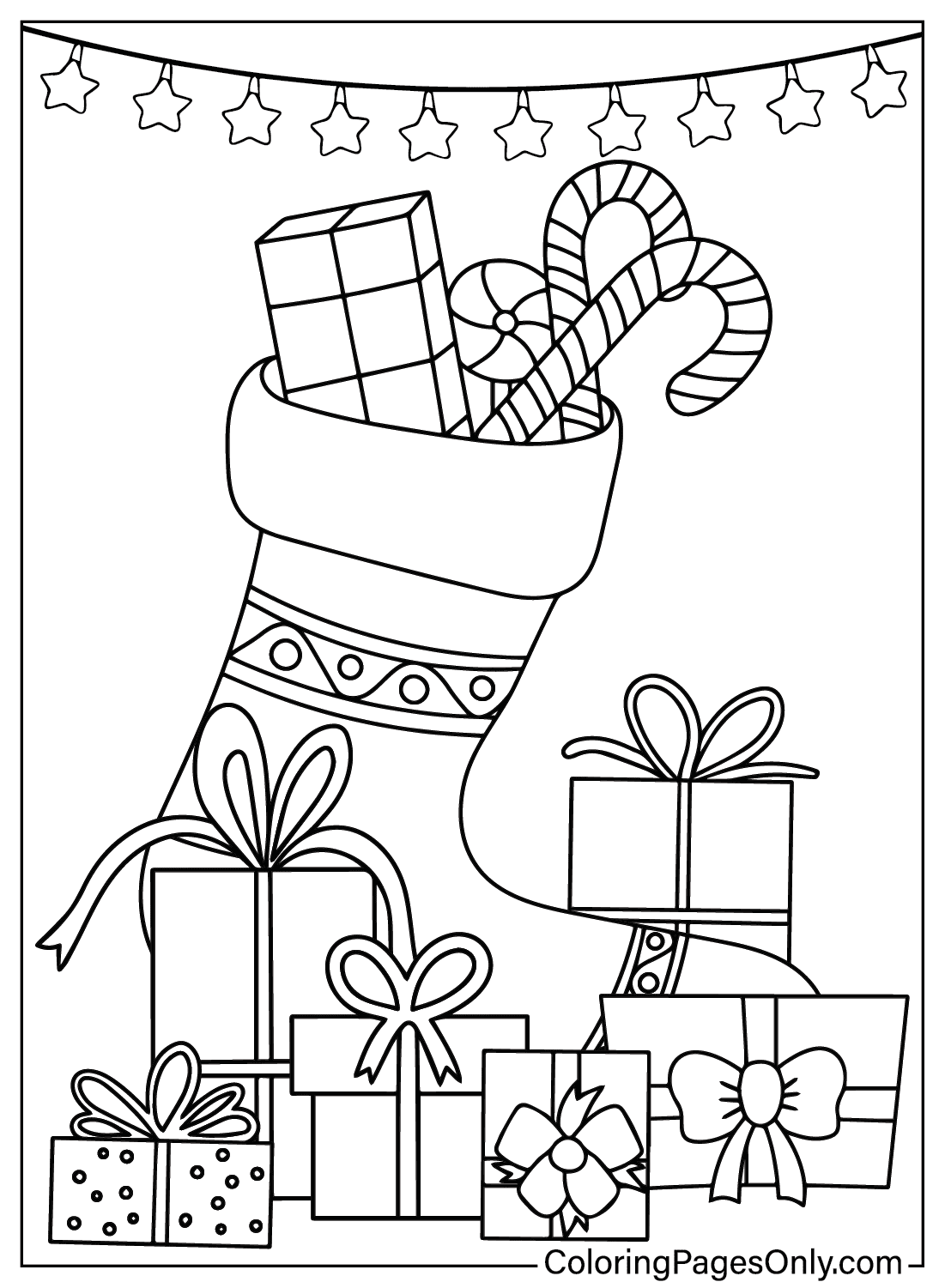 christmas coloring sheet free printable