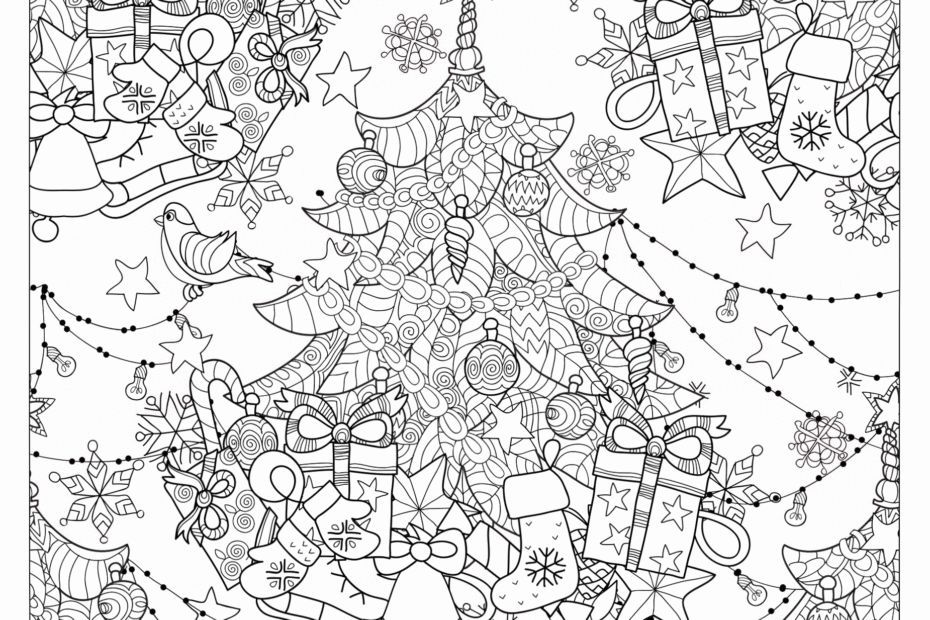 Christmas Tree Coloring Pages For Adults COLORING PAGES PRINTABLE COM