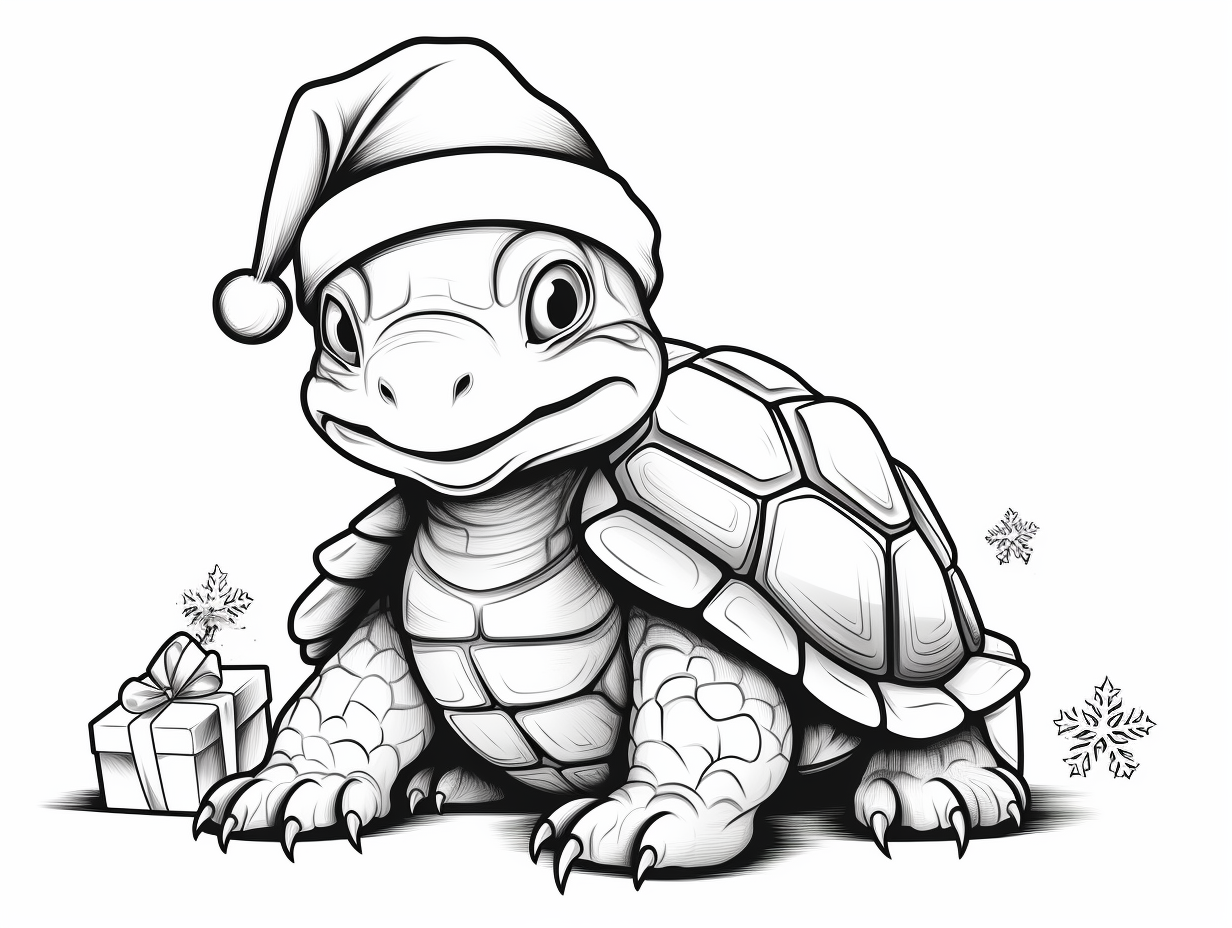 Christmas Turtle Coloring Pages Top 3 Free Printable Designs Christmas Turtle Coloring Pages Top 3 Free Printable Designs