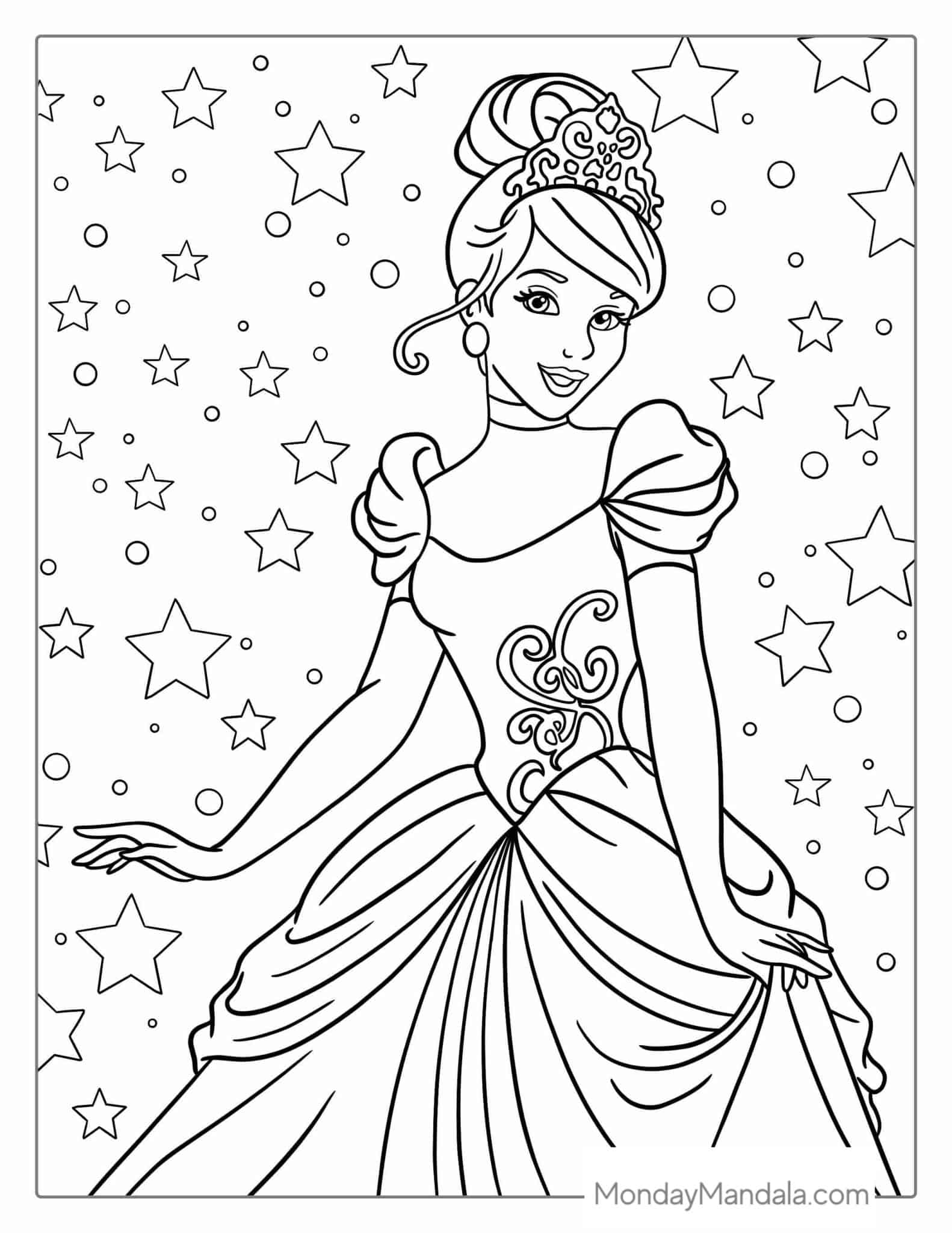 Cinderella Coloring Pages Cinderella Coloring Pages