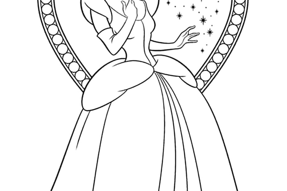 Cinderella Simple Coloring Page Cinderella Coloring Pages Page Page