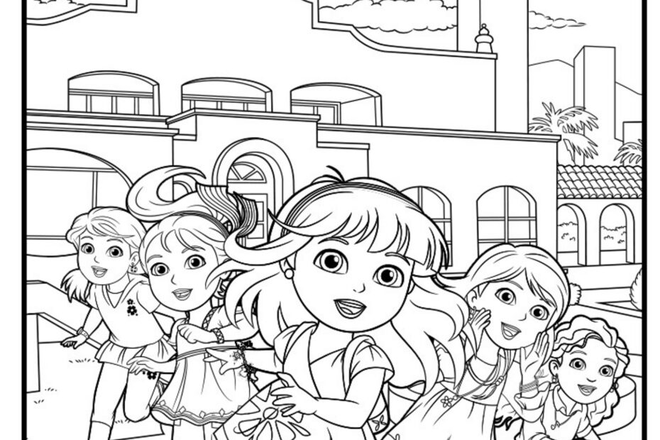 Collection Of Dora And Friends Coloring Pages Free Printable