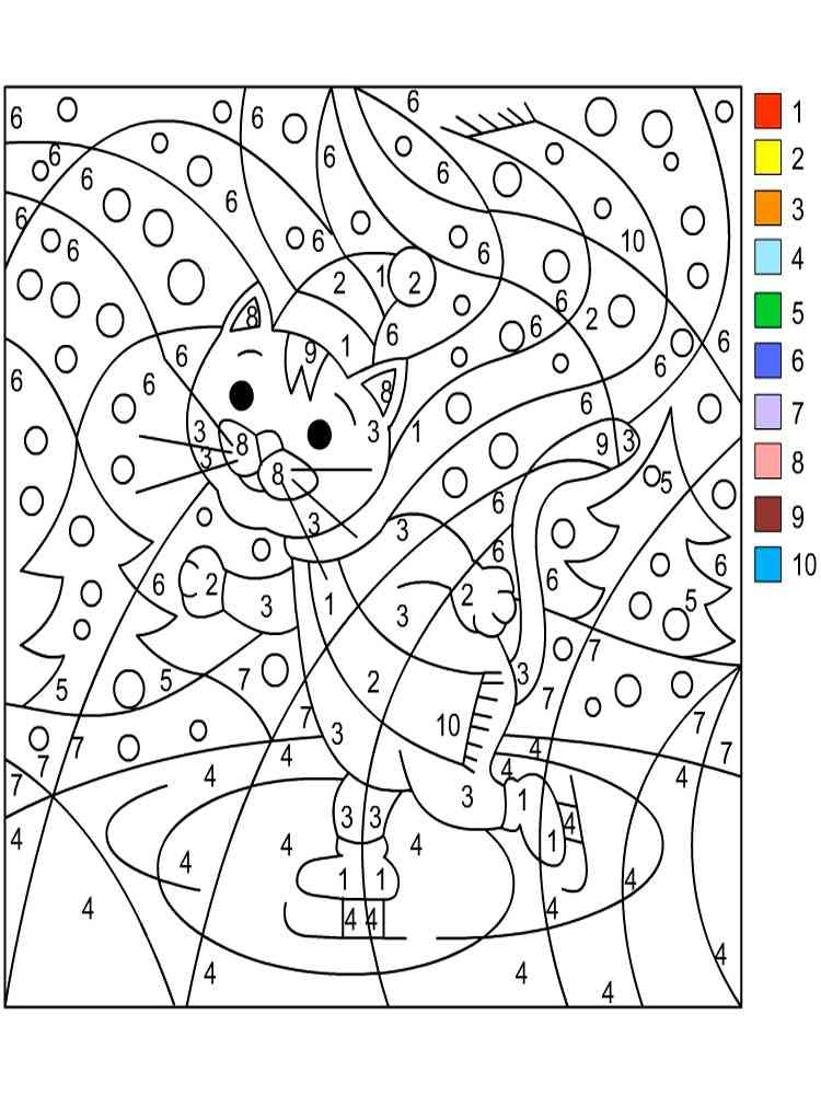 Color By Numbers Coloring Pages Color By Numbers Coloring Pages