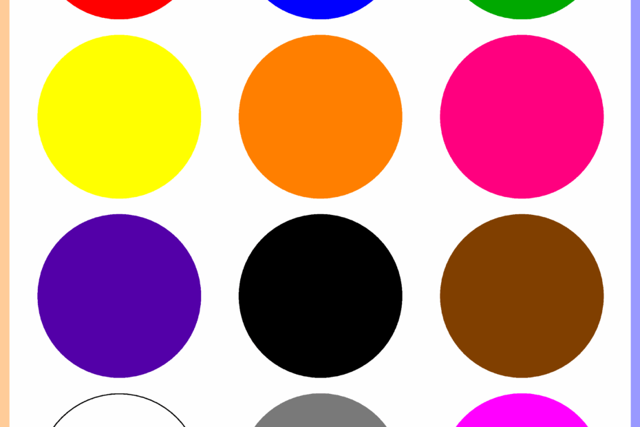 Color Chart For Kids