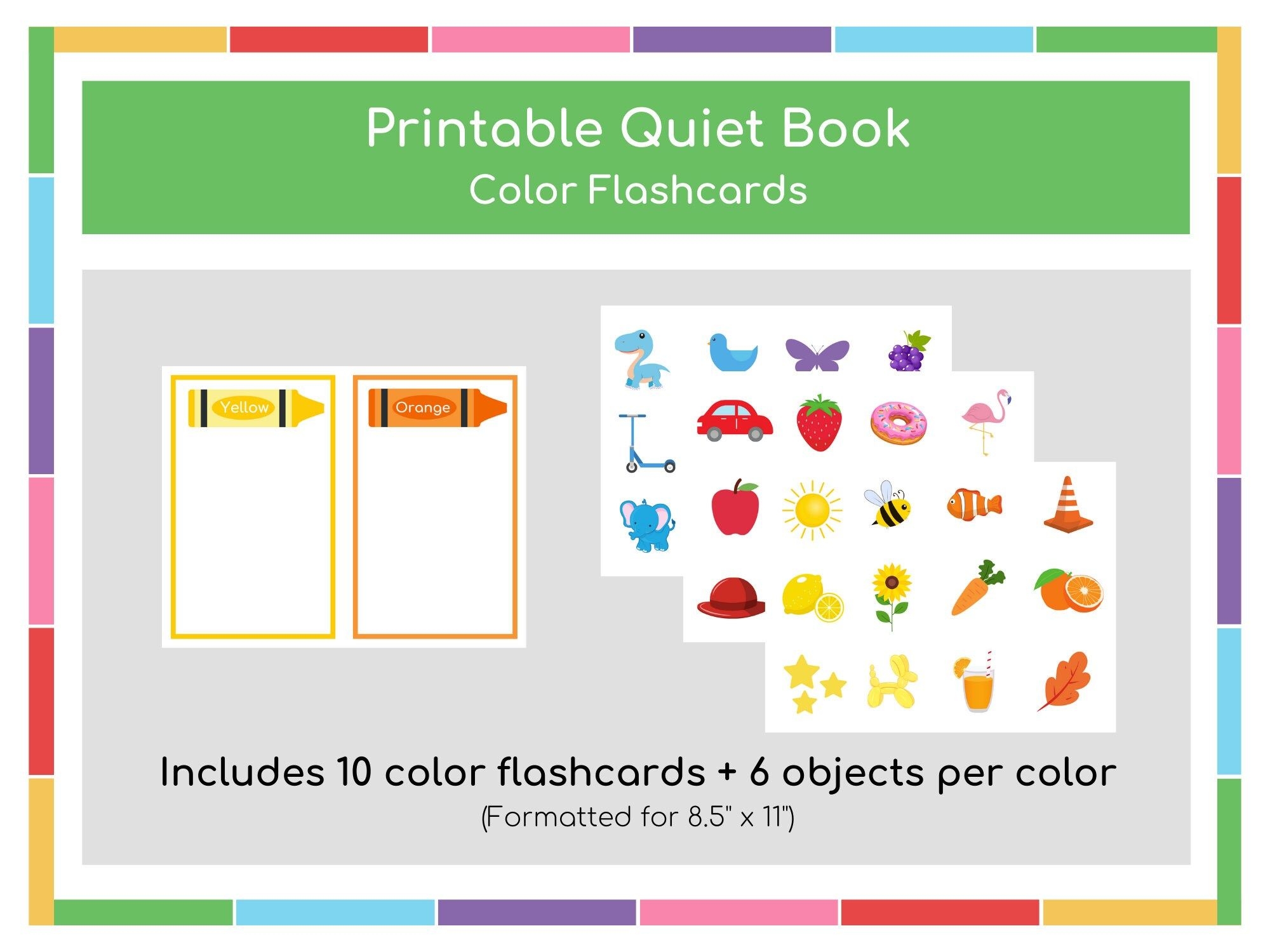 Color Flashcards Printable Busy Binder Toddler busy Books For Toddlers Color Flashcards Printable Busy Binder Toddler busy Books For Toddlers
