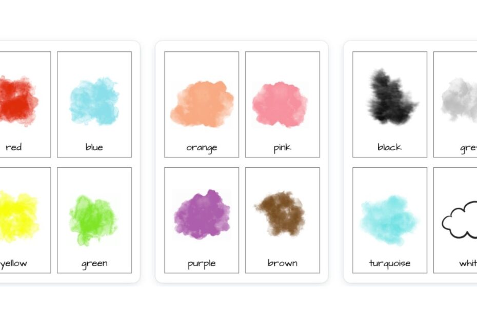 Color Flashcards Printable For Kids FREE Womanhood And LifeStuff