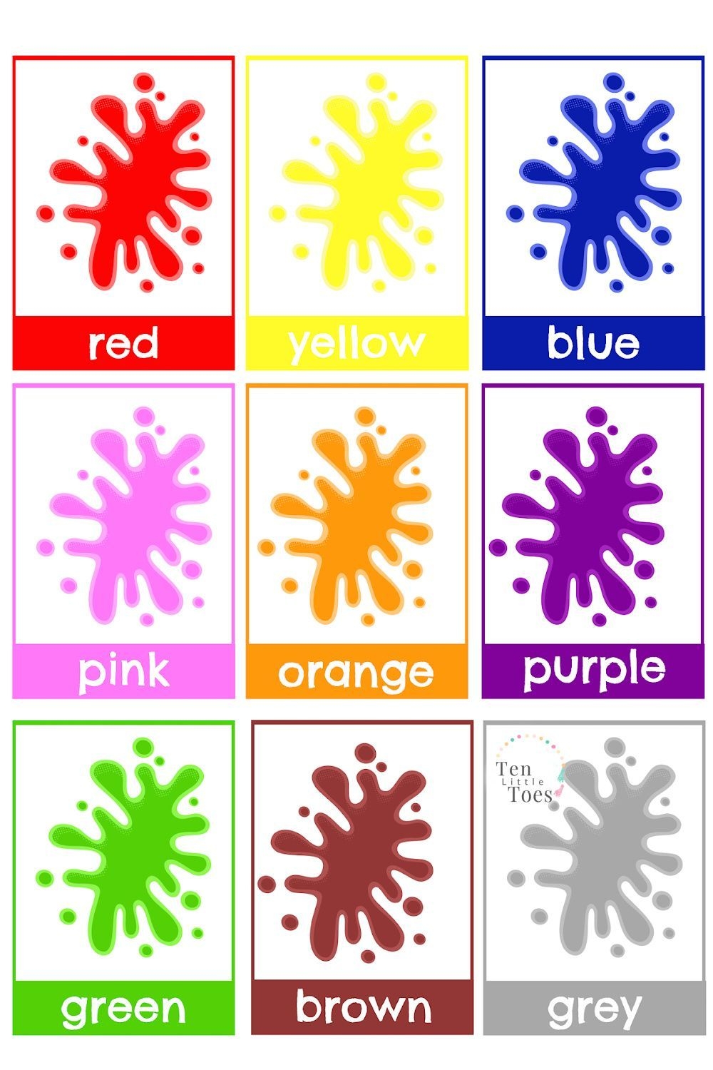 free color flashcards free color flashcards