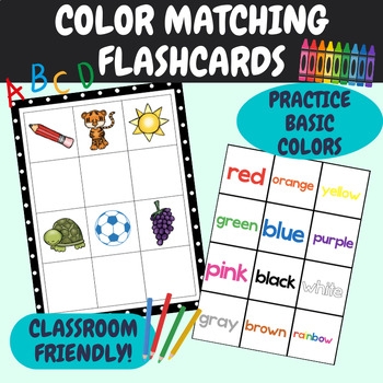 color matching flash cards color matching flash cards