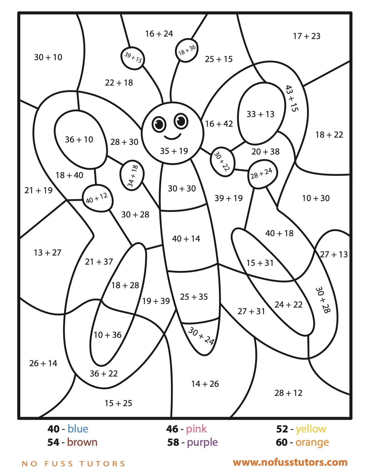 Coloring Addition Worksheets For Grade 1 Coloring Pages Coloring Addition Worksheets For Grade 1 Coloring Pages