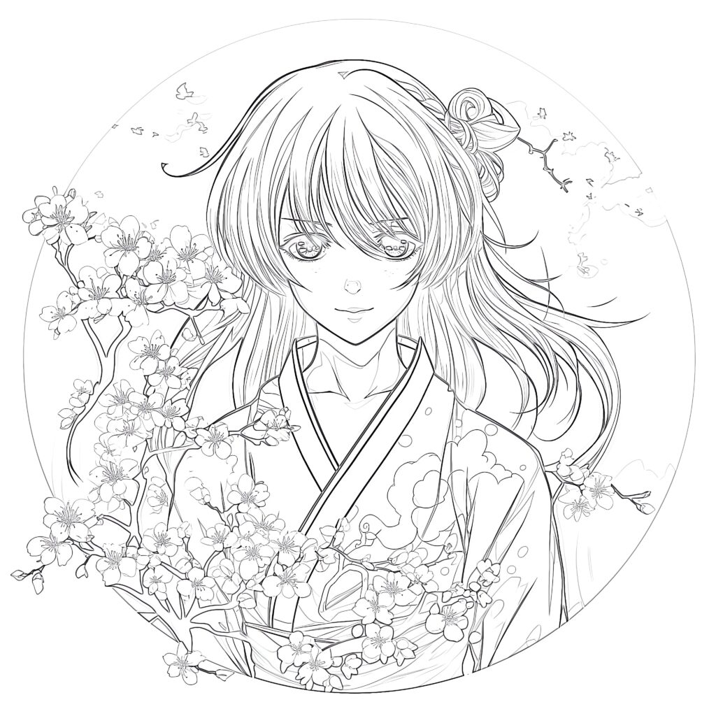 Coloring Anime Sheets Coloring Page Coloring Pages Mimi Panda