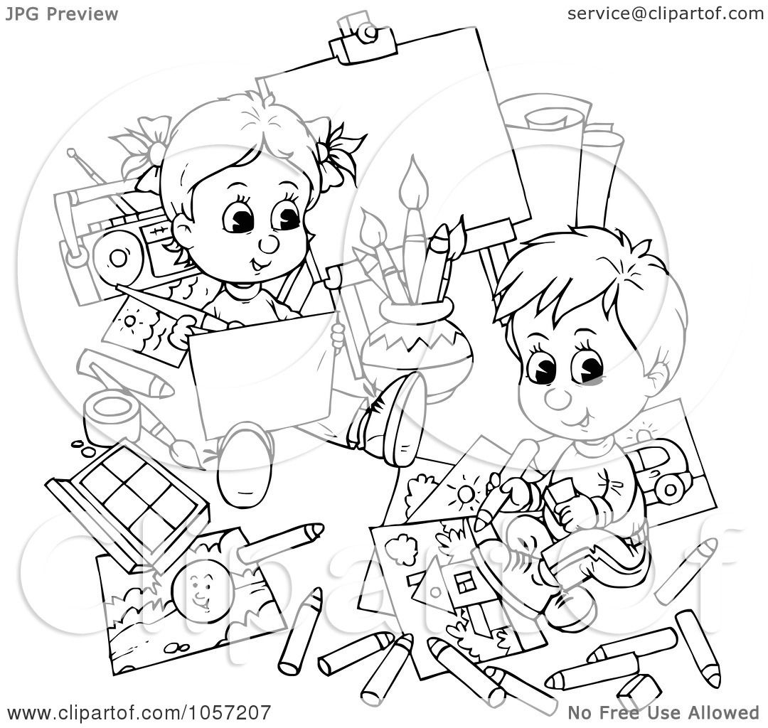 Coloring Clip Art Black And White Coloring Clip Art Black And White