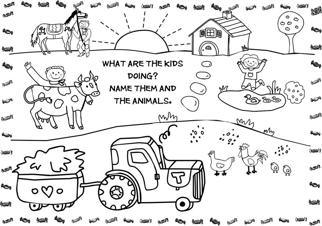 farm animals coloring sheet farm animals coloring sheet