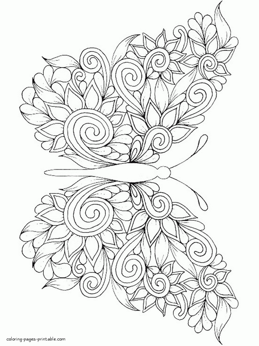 Coloring Pages Butterflies For Adults COLORING PAGES PRINTABLE COM Coloring Pages Butterflies For Adults COLORING PAGES PRINTABLE COM