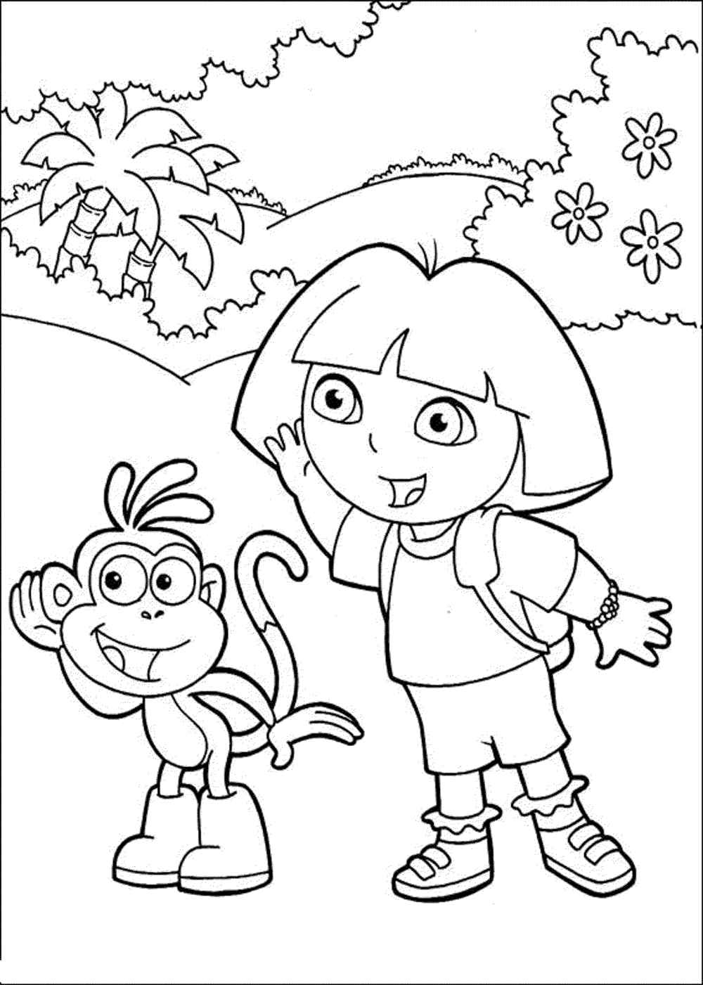 Coloring Pages Dora Coloring Pages NBKomputer Coloring Pages Dora Coloring Pages NBKomputer