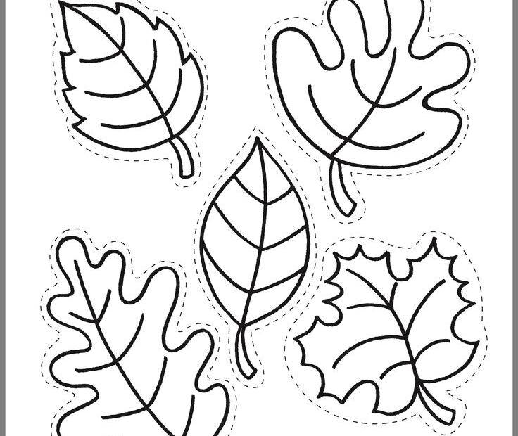Coloring Pages Fall Leaves Ready For Download