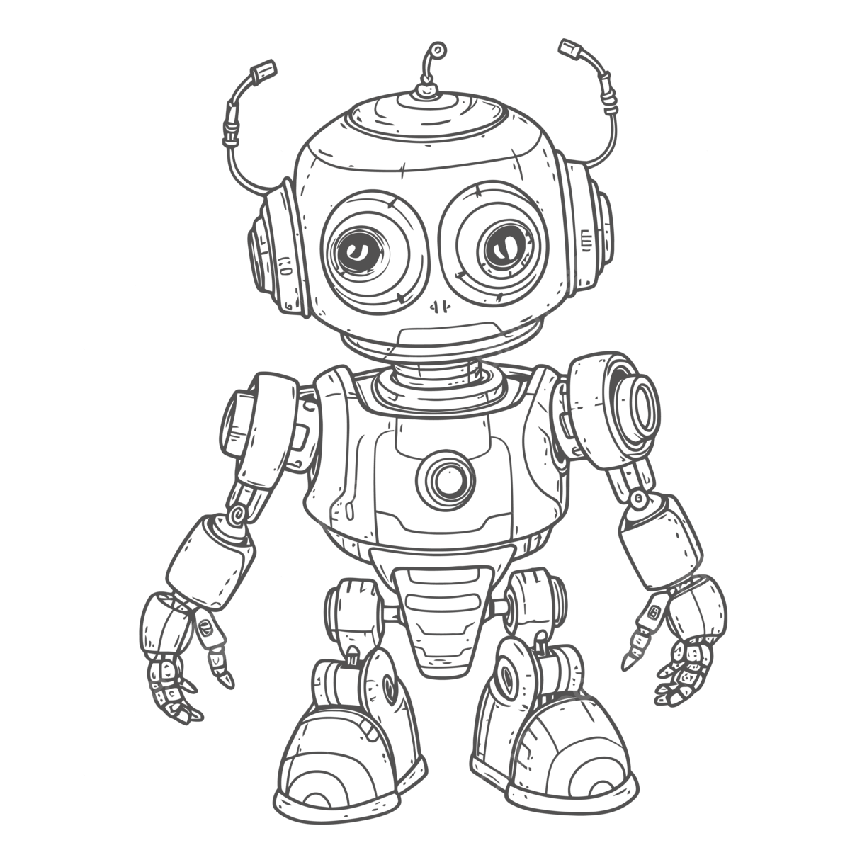 Coloring Pages For Kids Robot Free Printable Coloring Outline Sketch Coloring Pages For Kids Robot Free Printable Coloring Outline Sketch