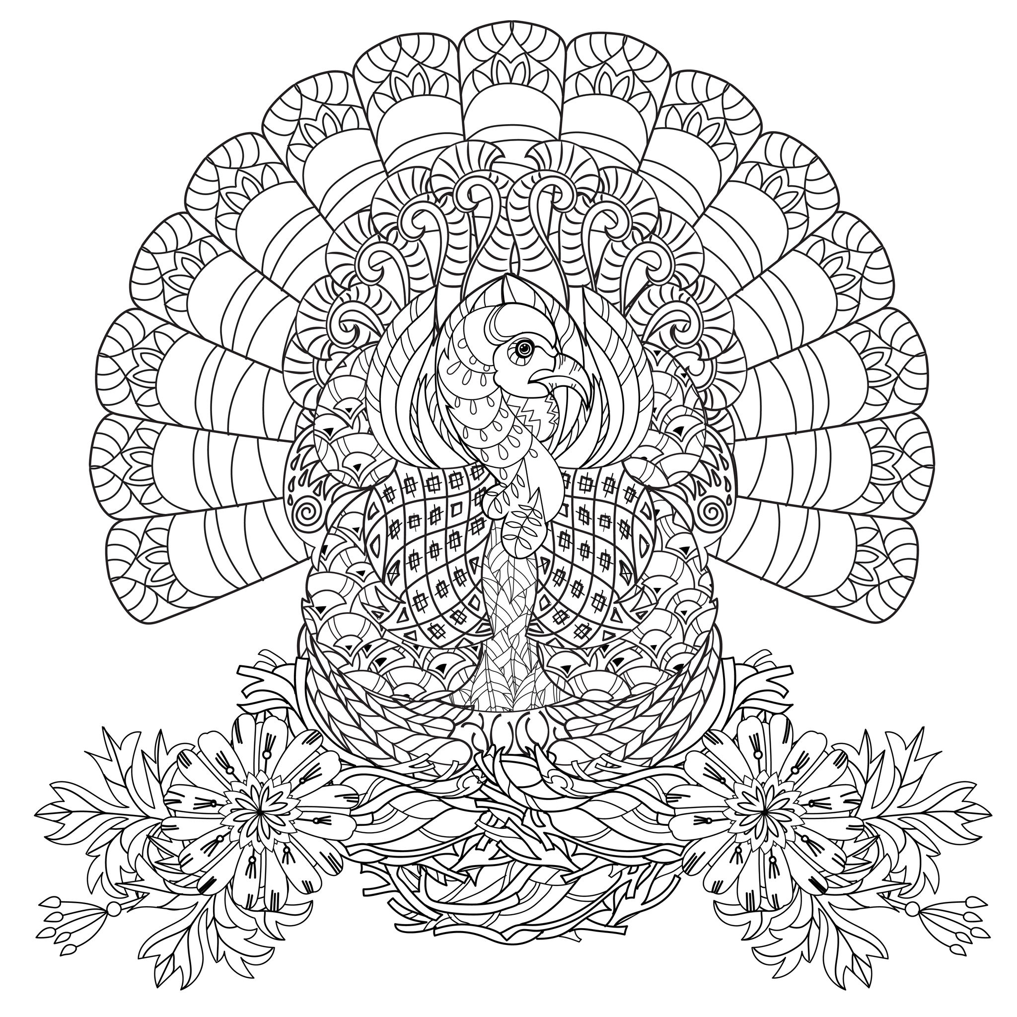Coloring Pages For Thanksgiving Turkeys Coloring Pages For Thanksgiving Turkeys