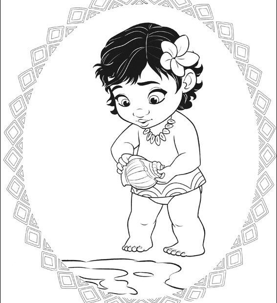 Coloring Pages Kids Print Muana Coloring Pages