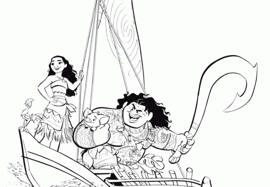 Coloring Pages Of Moana Cartoon COLORING PAGES PRINTABLE COM