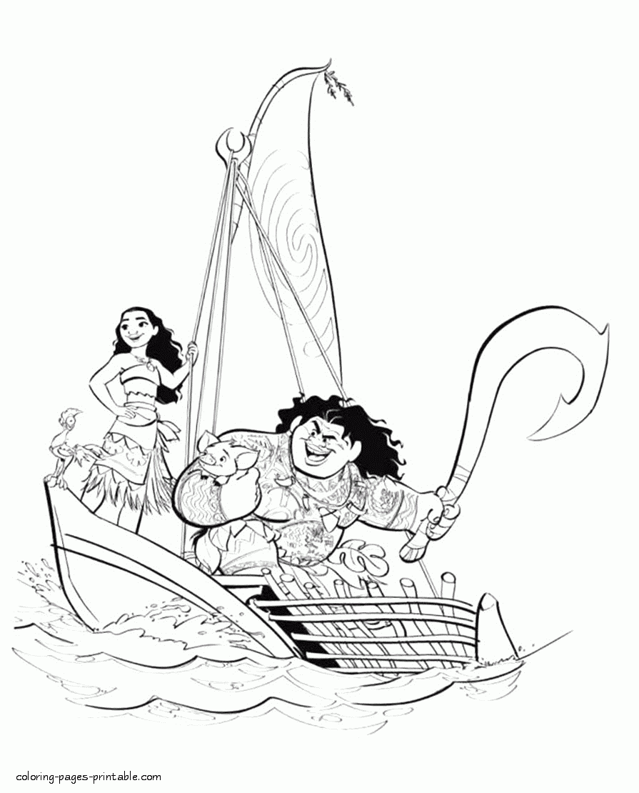 Coloring Pages Of Moana Cartoon COLORING PAGES PRINTABLE COM Coloring Pages Of Moana Cartoon COLORING PAGES PRINTABLE COM