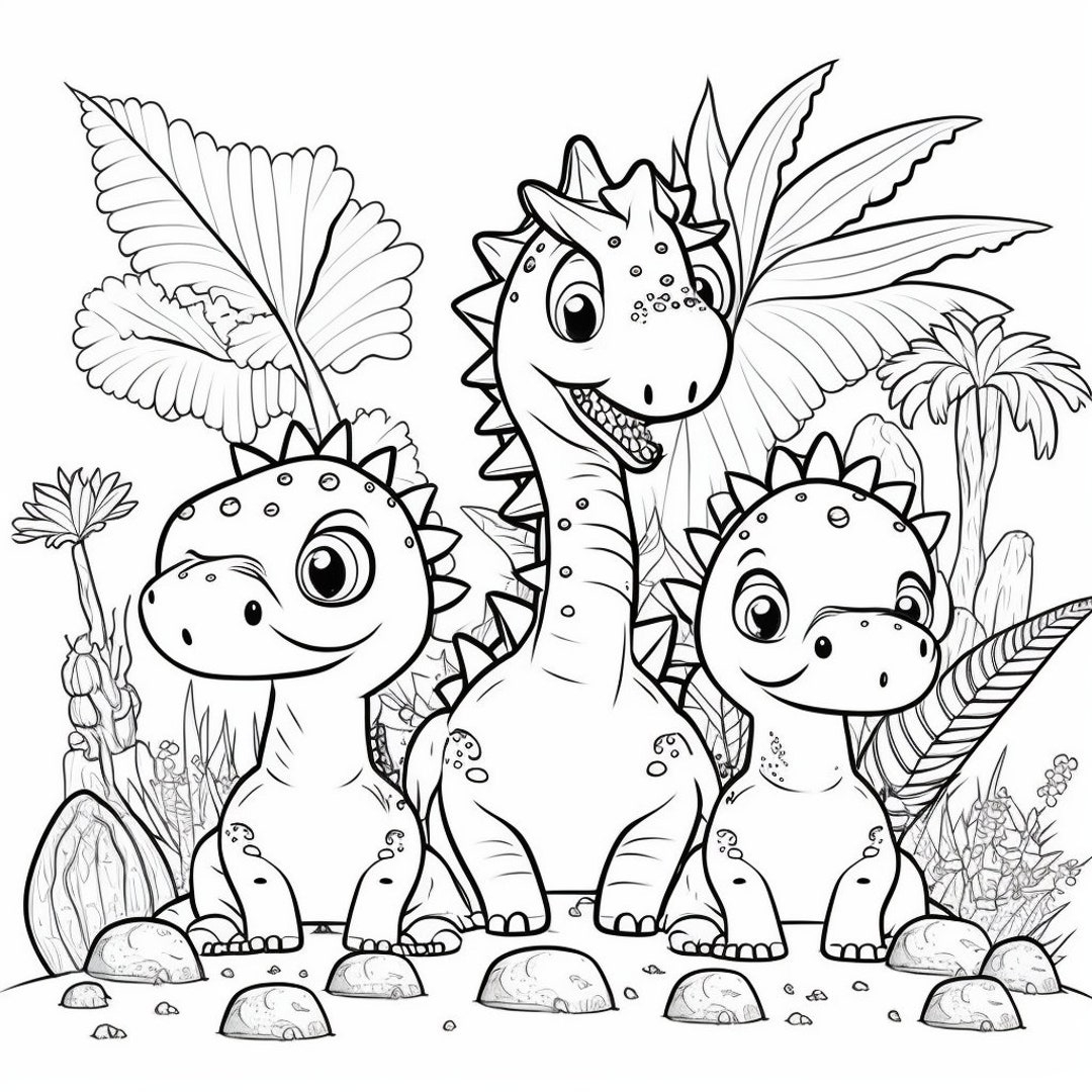 Coloring Pages Printable Dinosaur NBKomputer