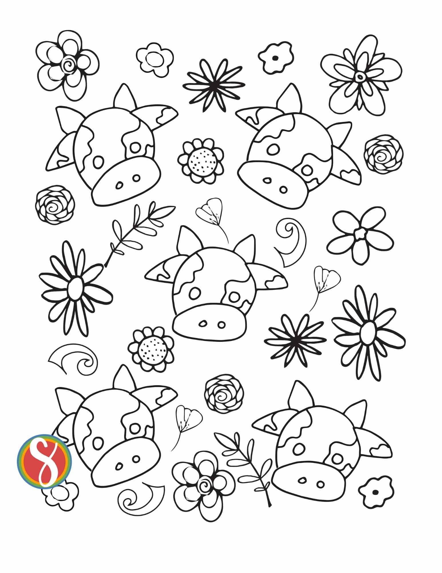 cow coloring sheet pdf cow coloring sheet pdf