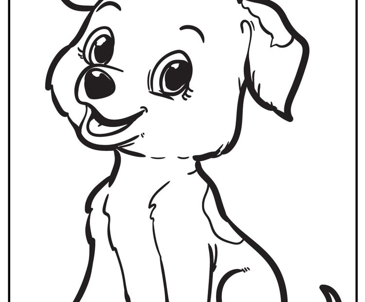 Coloring Sheet Printable Puppy