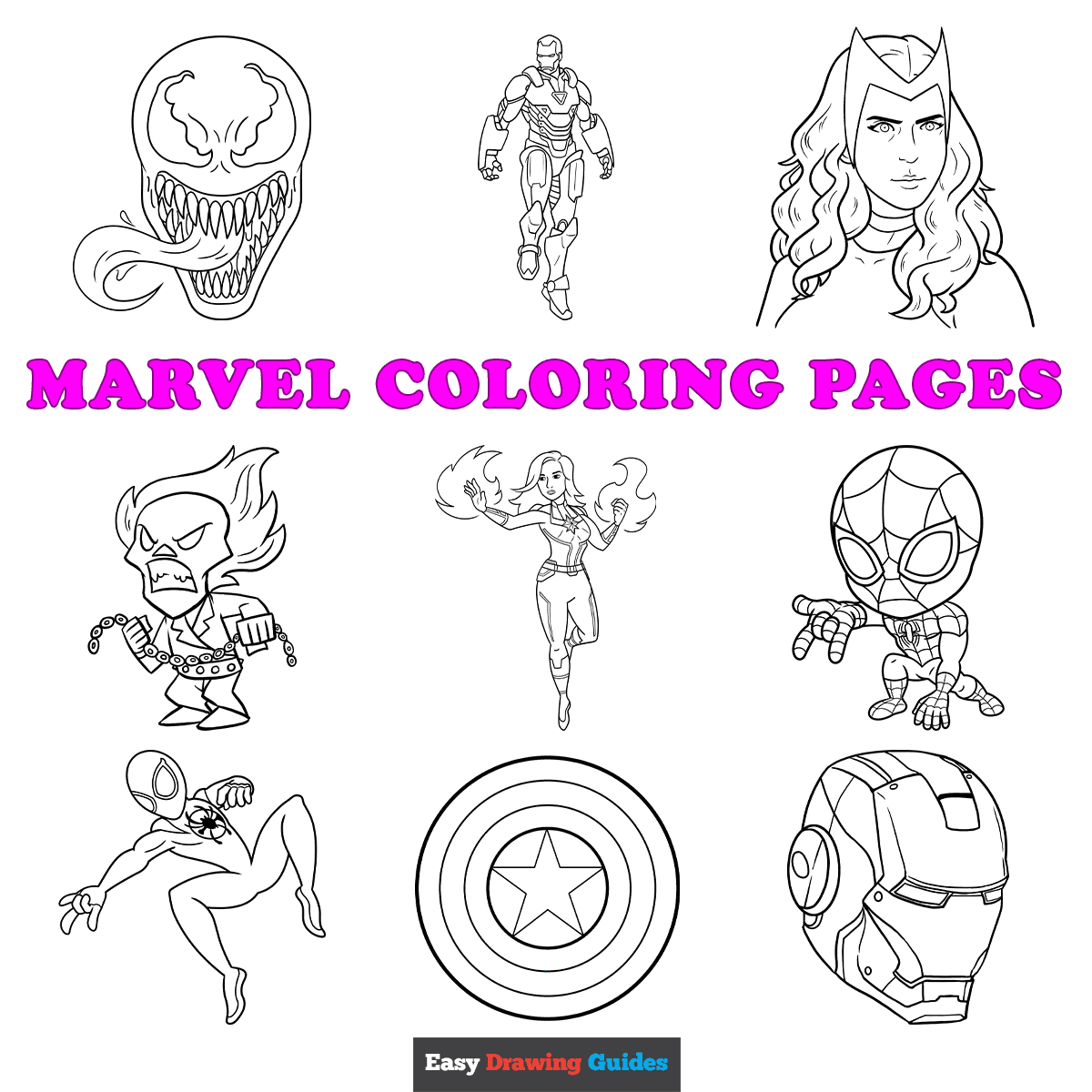 Coloring Sheets Marvel