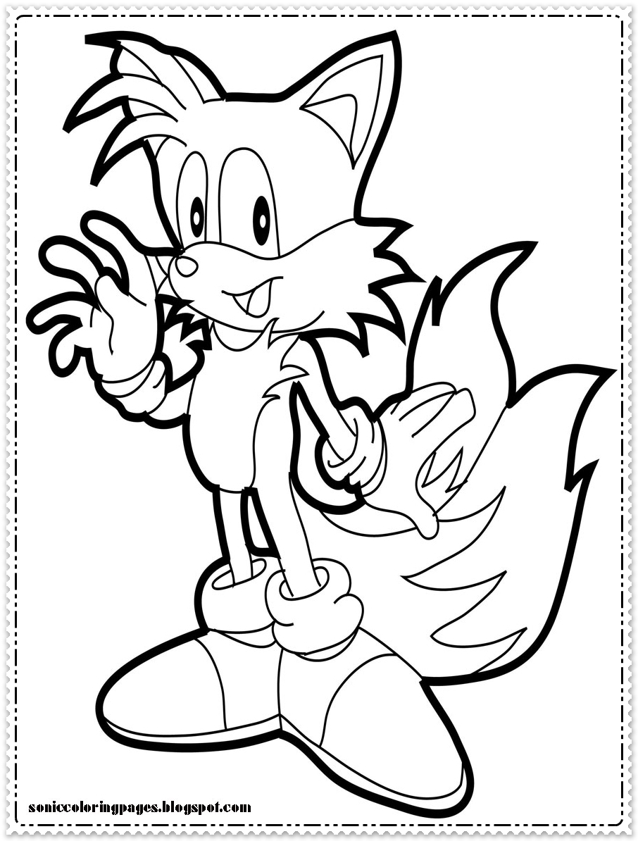 Coloring Sonic Hedgehog Pages Coloring Sonic Hedgehog Pages