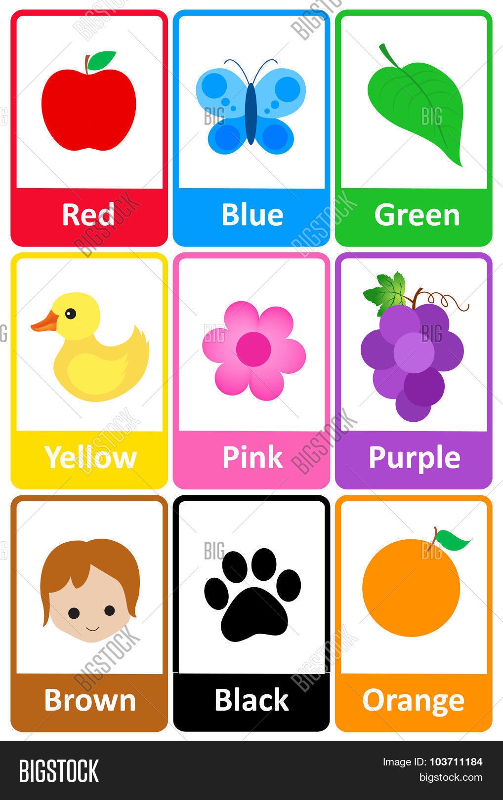 color flash cards for preschoolers color flash cards for preschoolers