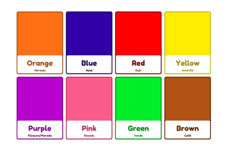 Colors Flashcards For Kids Printable Flashcards 56 OFF