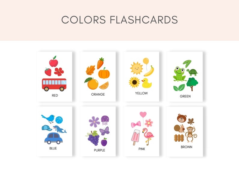 Colors Flashcards Printable Flashcards Learning Colors Toddler Colors Flashcards Printable Flashcards Learning Colors Toddler