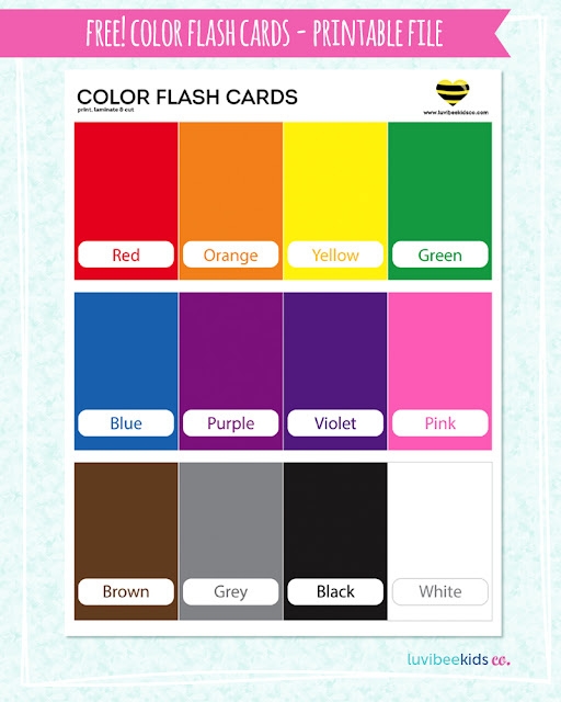 Colour Flash Cards Free Printable Printable Flash Cards Colour Flash Cards Free Printable Printable Flash Cards