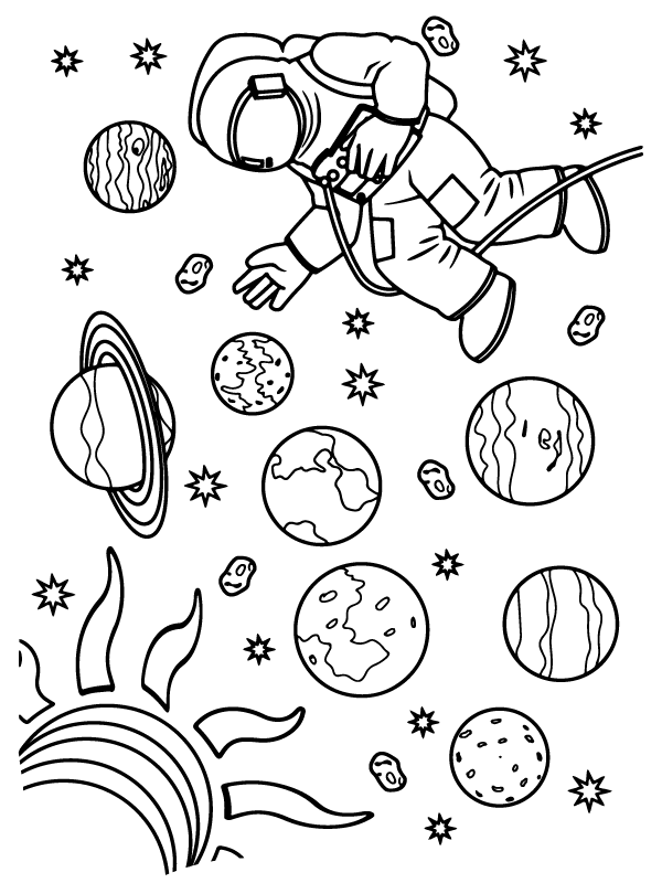 Colouring Templates Space Colouring Templates Space