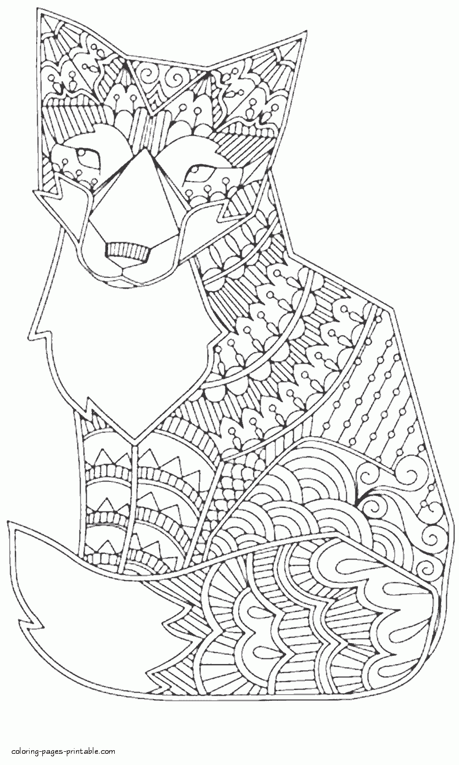 Complicated Animal Coloring Pages COLORING PAGES PRINTABLE COM Complicated Animal Coloring Pages COLORING PAGES PRINTABLE COM