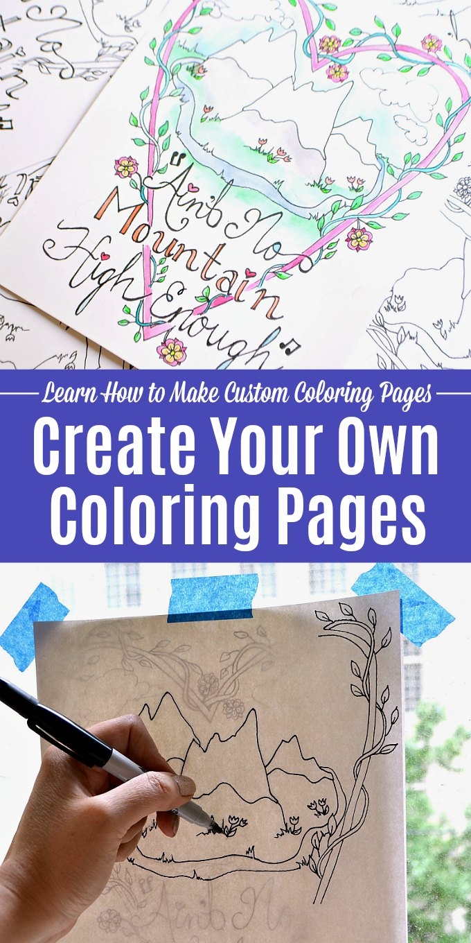 Create Your Own Coloring Pages Step by Step Guide Hello Little Home Create Your Own Coloring Pages Step by Step Guide Hello Little Home