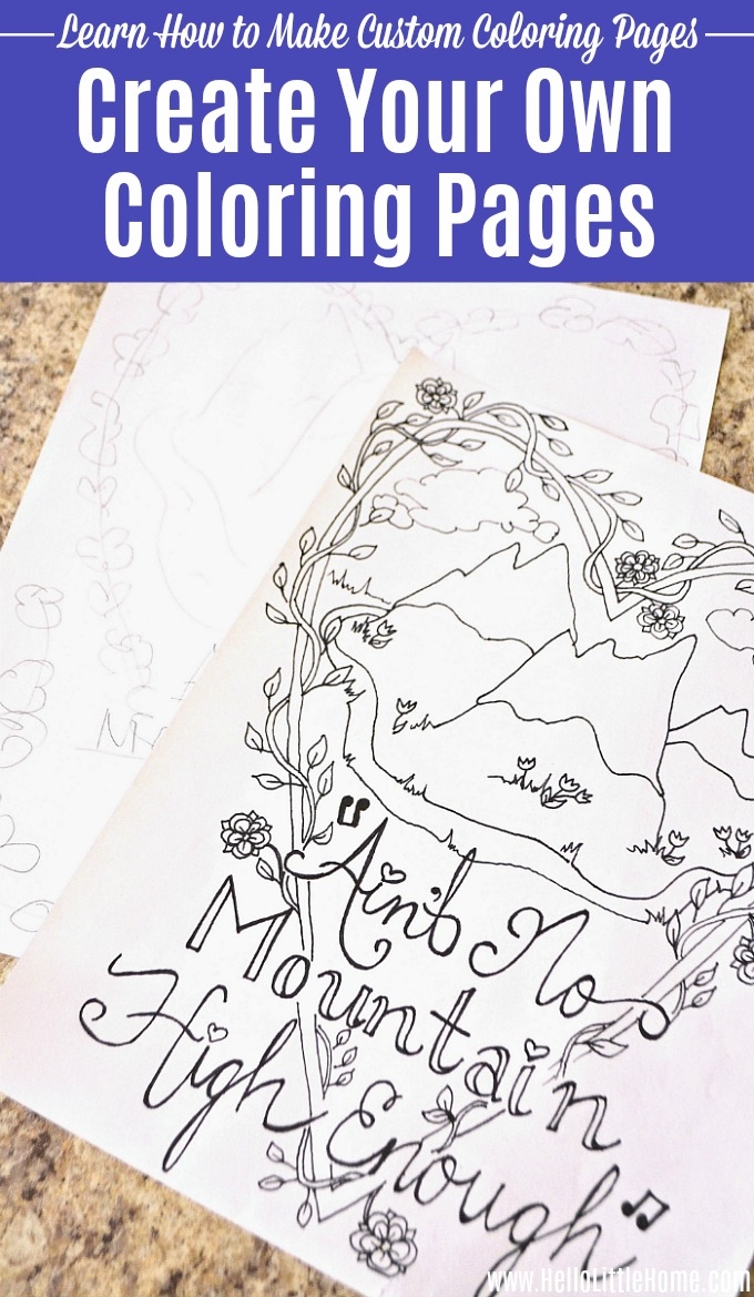 Create Your Own Coloring Pages Create Your Own Coloring Pages