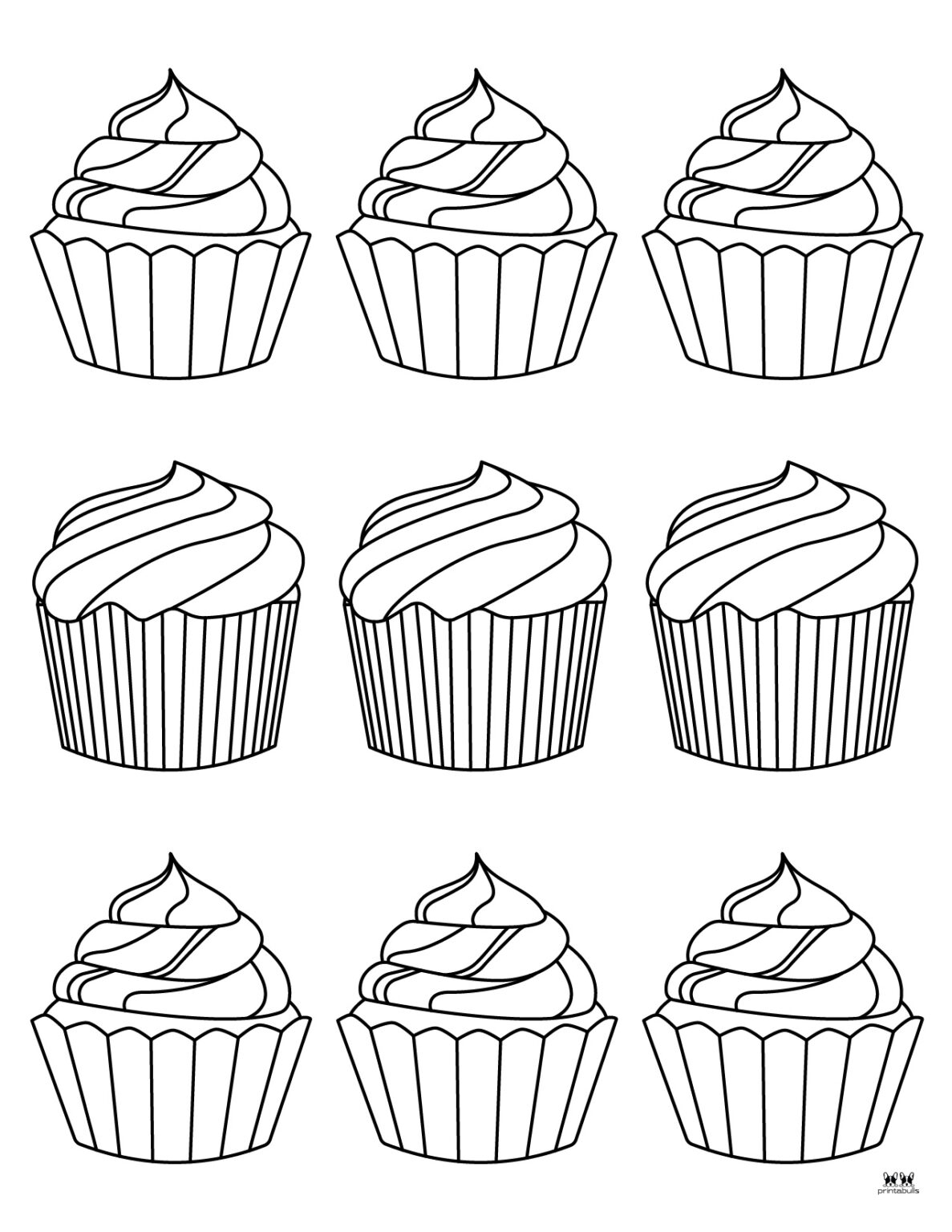 Cupcake Coloring Pages 25 FREE Printables Printabulls Cupcake Coloring Pages 25 FREE Printables Printabulls