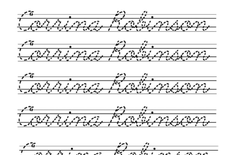 Cursive Name Worksheet Generator Name Tracing Generator