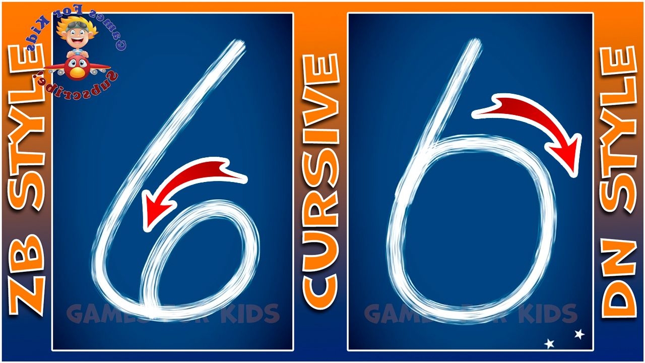 Cursive Numbers 1 10