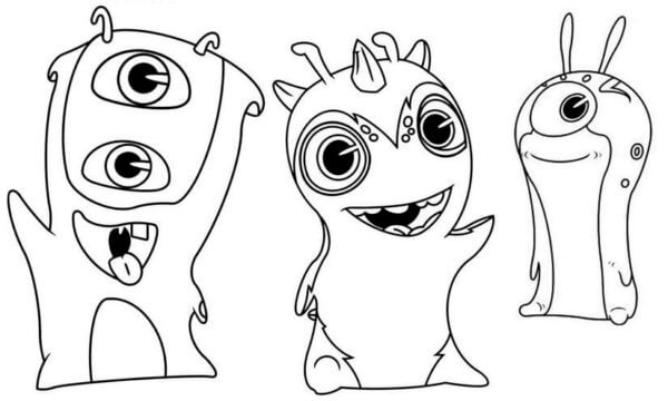 Cute And Quirky Creatures Coloring Page Download Print Or Color Cute And Quirky Creatures Coloring Page Download Print Or Color
