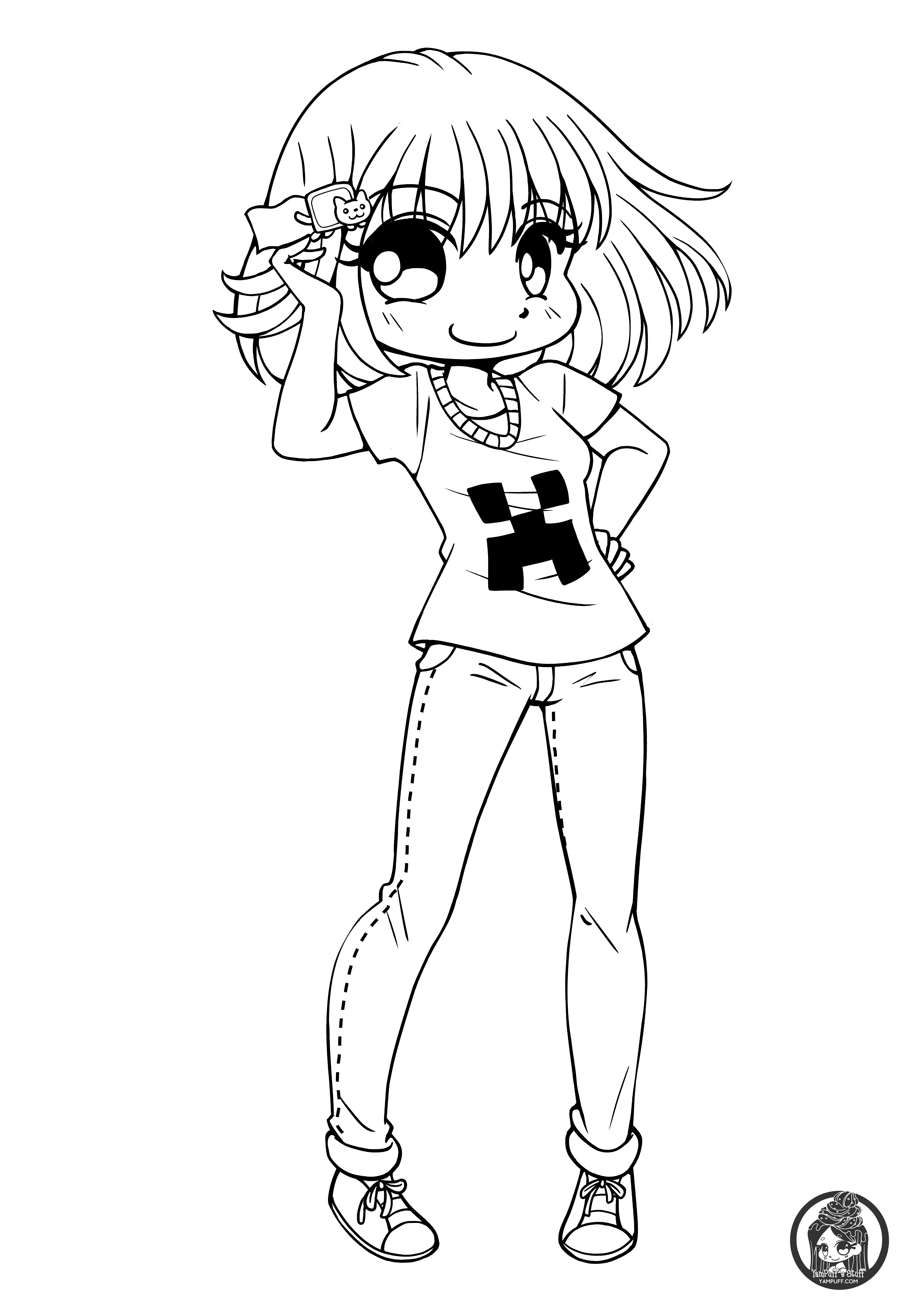 cute anime coloring pages printable cute anime coloring pages printable