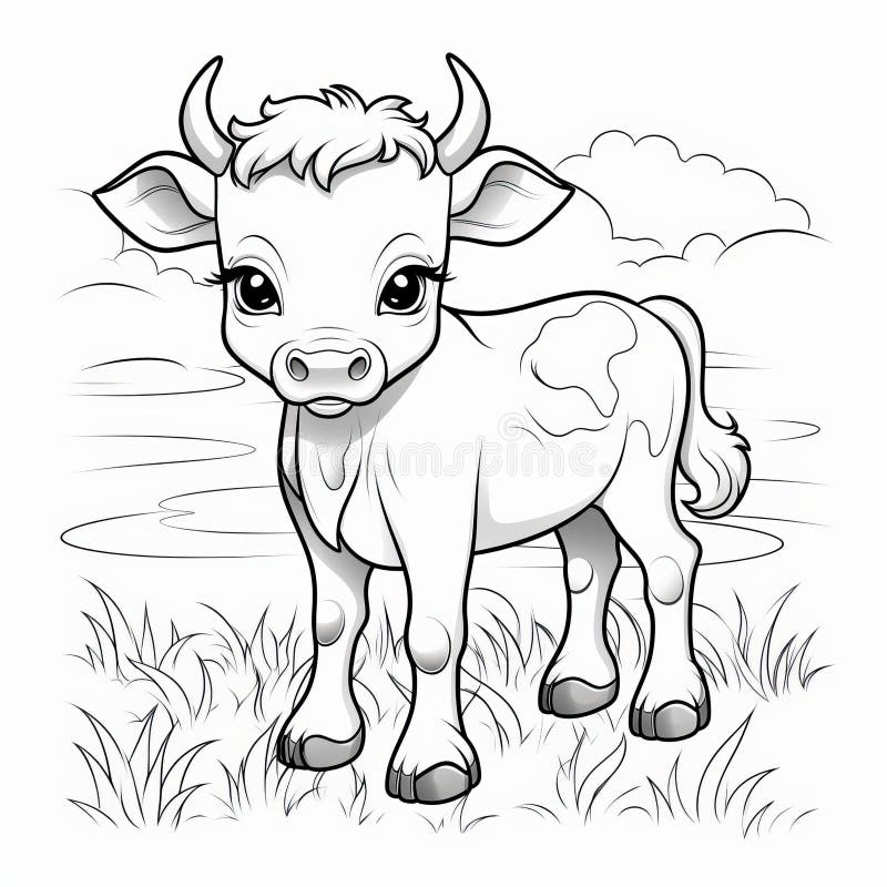 Cute Baby Cow Coloring Pages Free Printable Animal Coloring Book Cute Baby Cow Coloring Pages Free Printable Animal Coloring Book