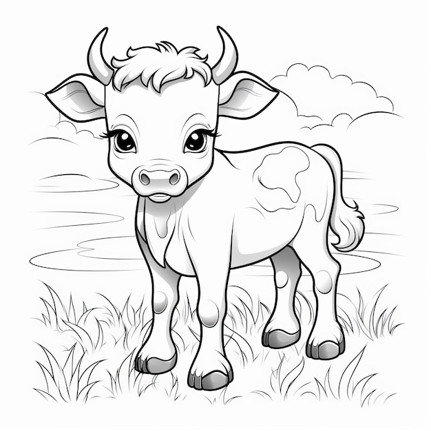 Cute Baby Cow Coloring Pages Free Printable Animal Coloring Book Cute Baby Cow Coloring Pages Free Printable Animal Coloring Book