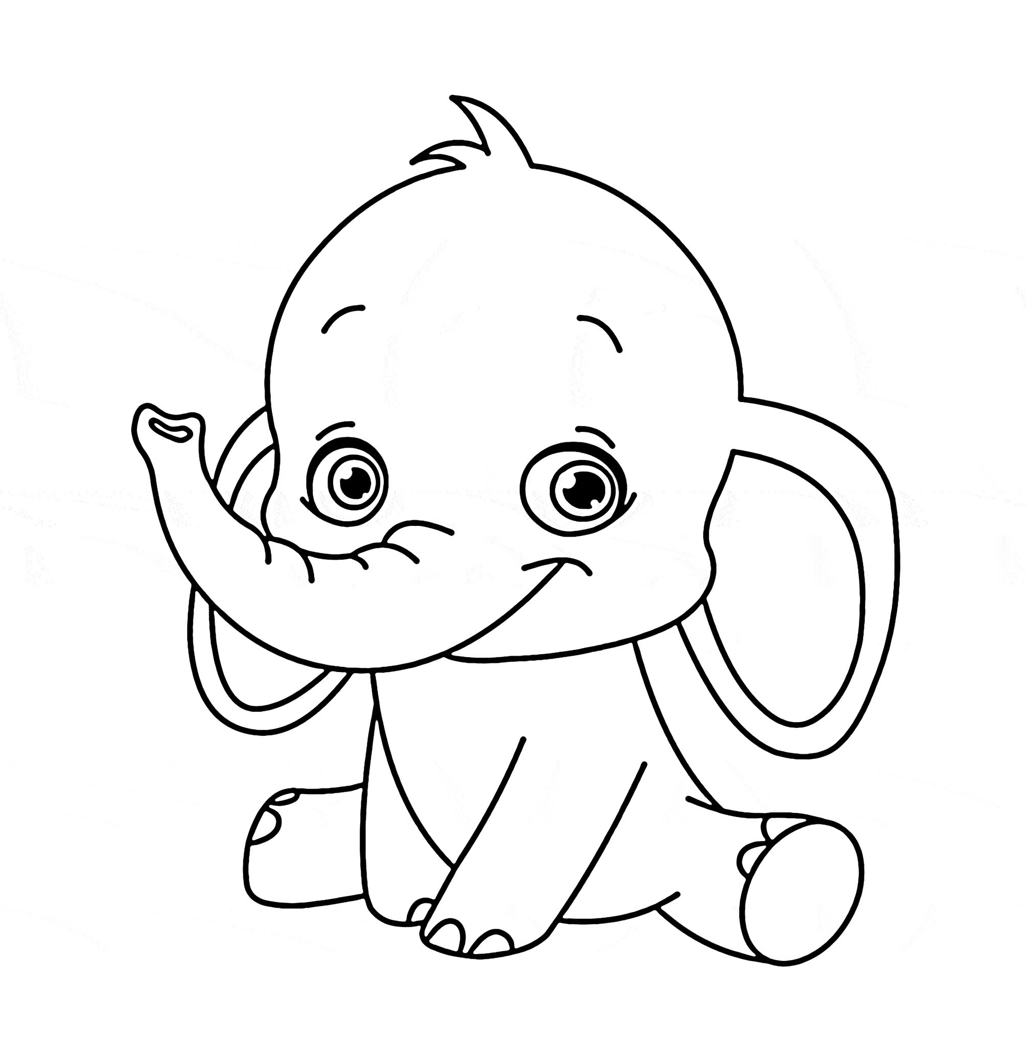 Animal Coloring Pages Elephant Animal Coloring Pages Elephant