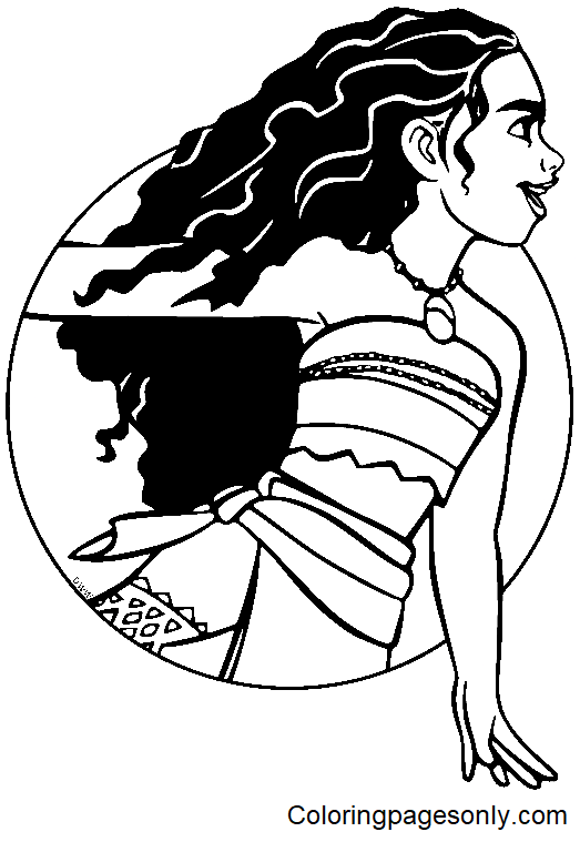 Moana Face Coloring Pages Moana Face Coloring Pages